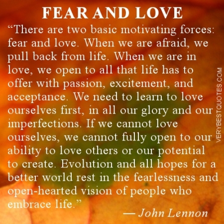 Love and fear
