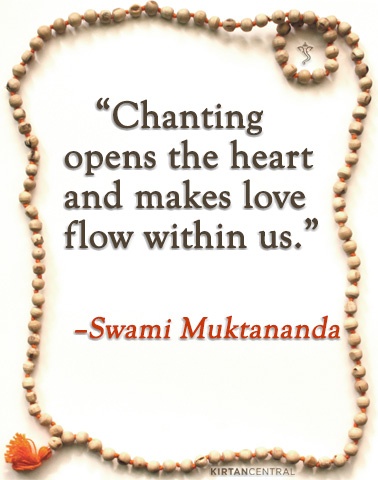 Chanting opens the heart